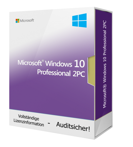Microsoft Windows 10 Professional Licencia de descarga 2 PC